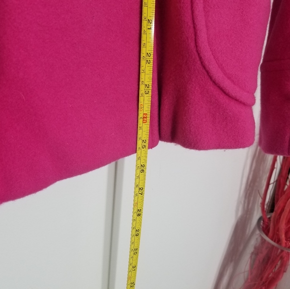 Finity | Bubblegum Pink Wool Classic Pea Coat XL - Picture 6 of 7